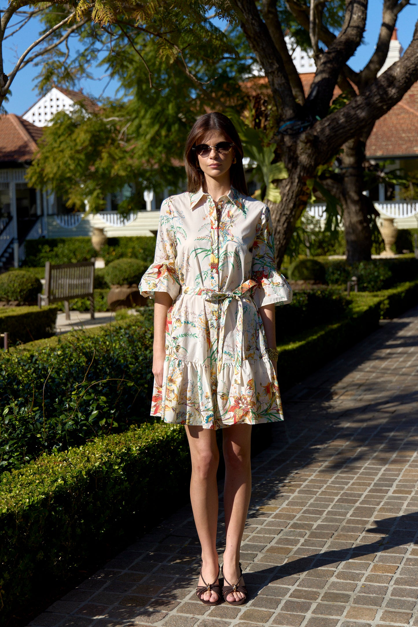 Floral Print Short Dress