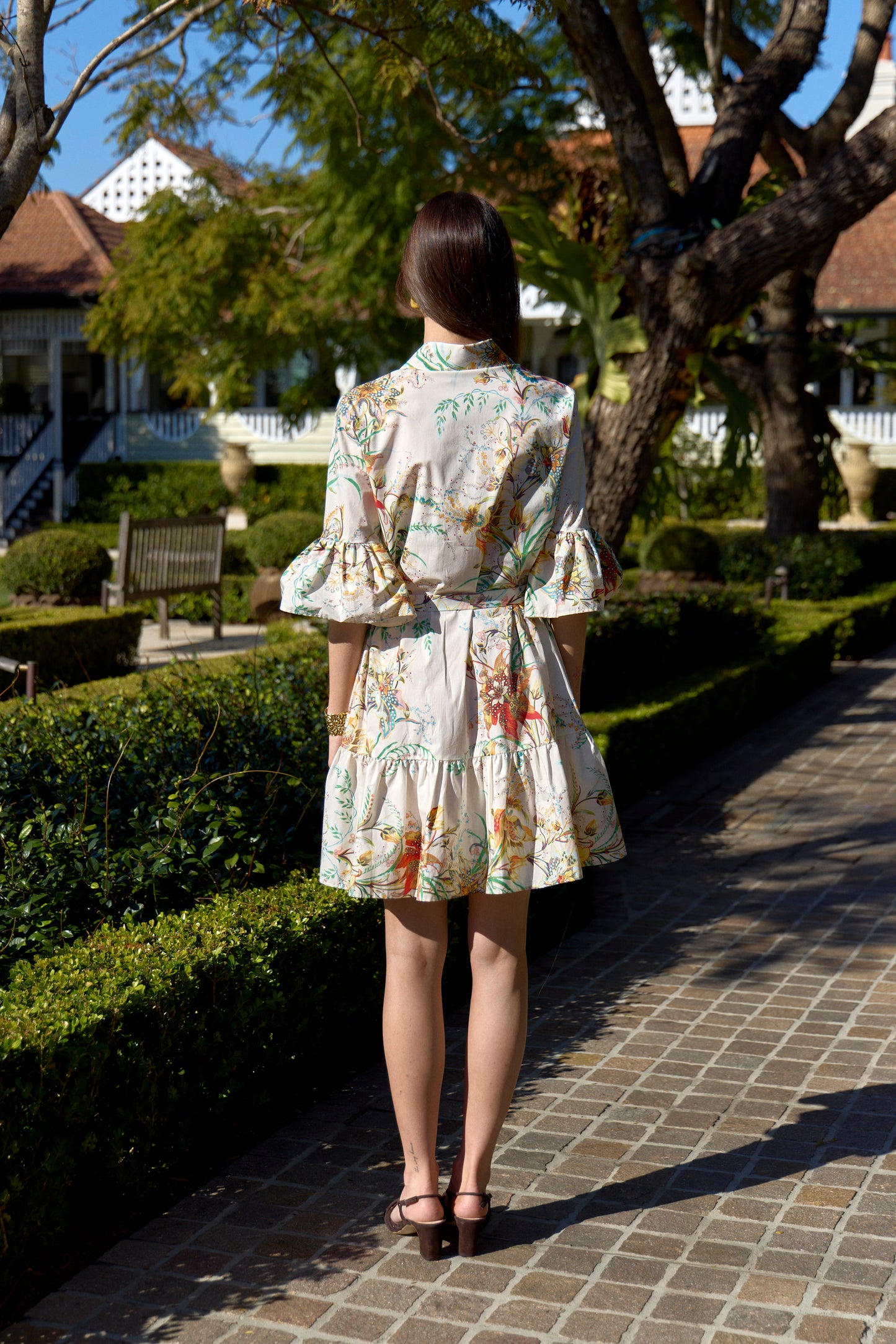 Floral Print Short Dress