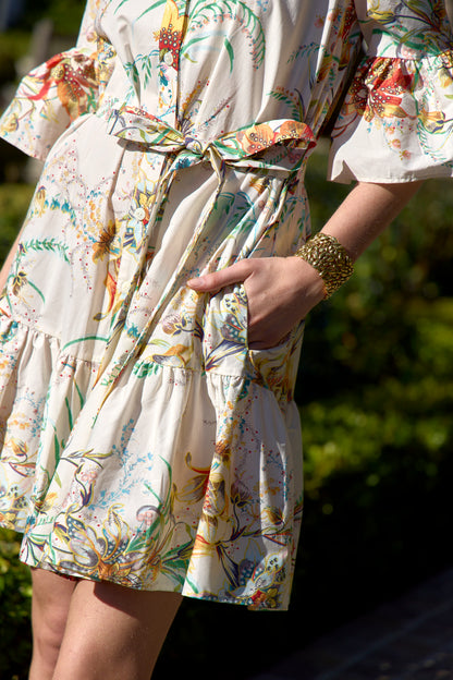 Floral Print Short Dress