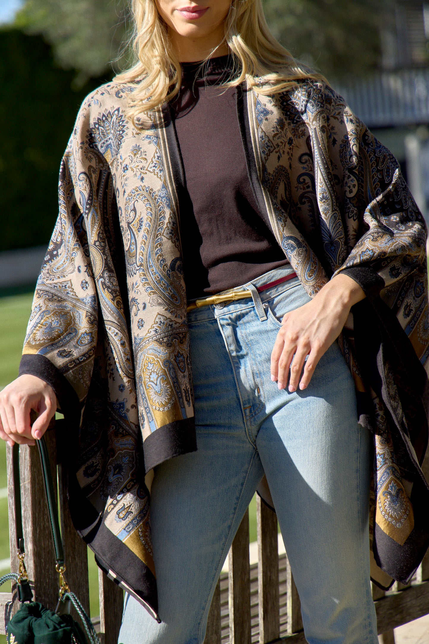 Paisley Print Cape