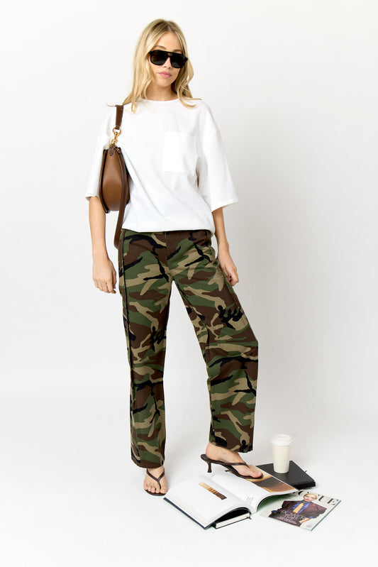 Camouflage Twill Tuck Jean
