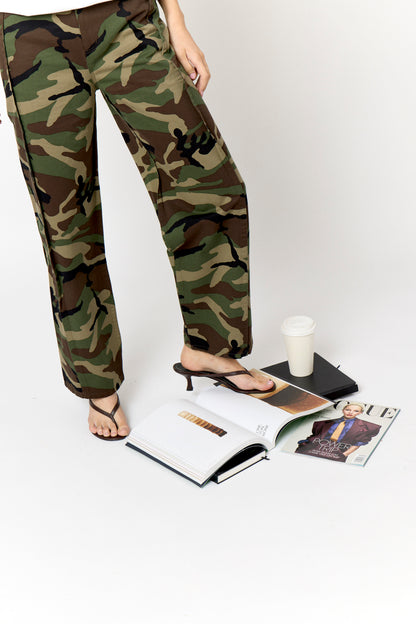 Camouflage Twill Tuck Jean