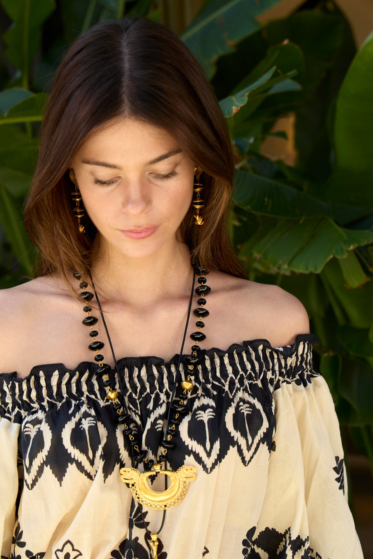 Alba Black Necklace