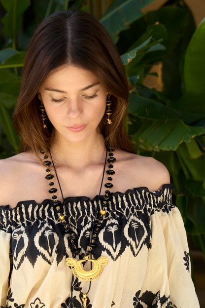 Alba Black Necklace