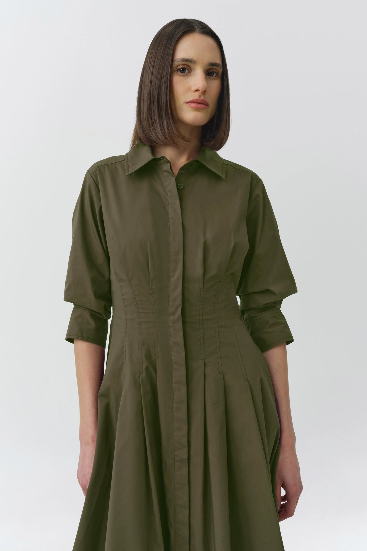 Jazz Pintuck Midi Dress