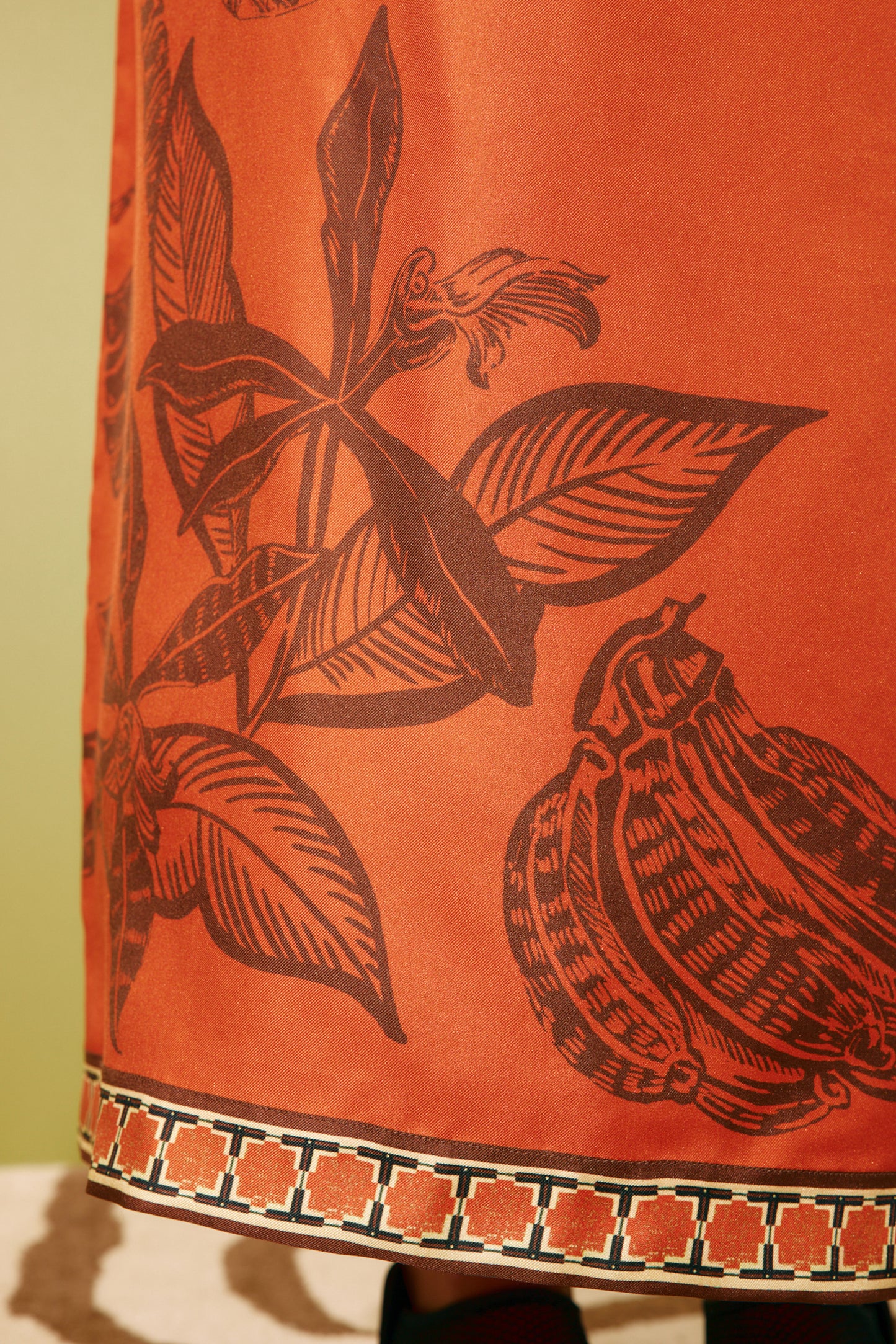 Monkey Dance Silk Midi Dress