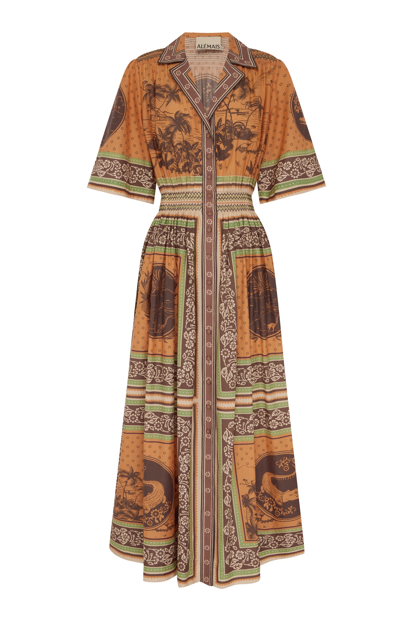 Alberta Smocked Shirtdress - FINAL SALE