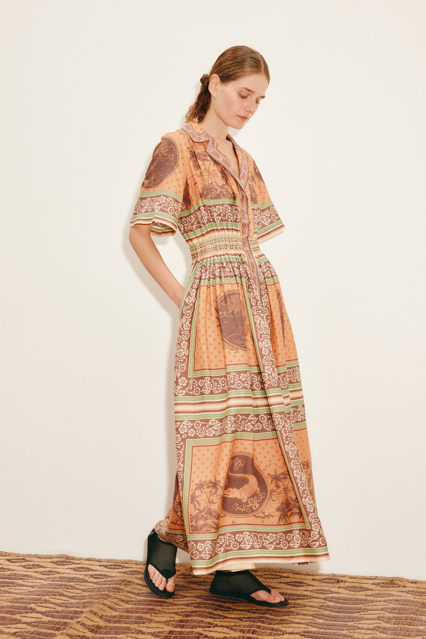 Alberta Smocked Shirtdress - FINAL SALE