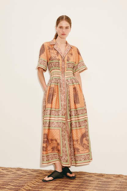Alberta Smocked Shirtdress - FINAL SALE
