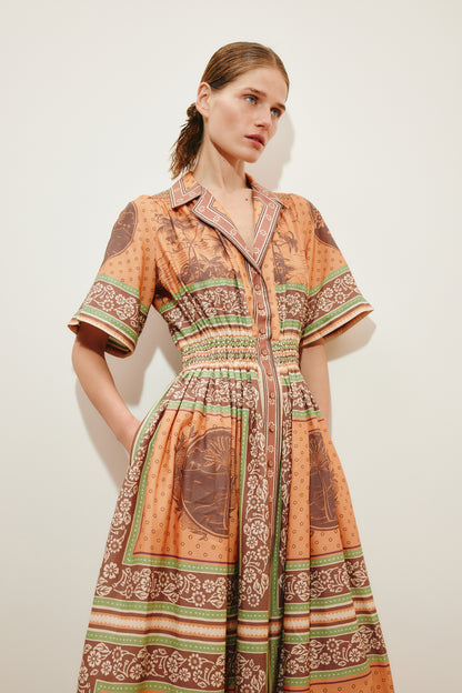 Alberta Smocked Shirtdress - FINAL SALE