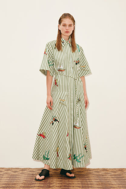 Bisou Embroidered Shirtdress - FINAL SALE