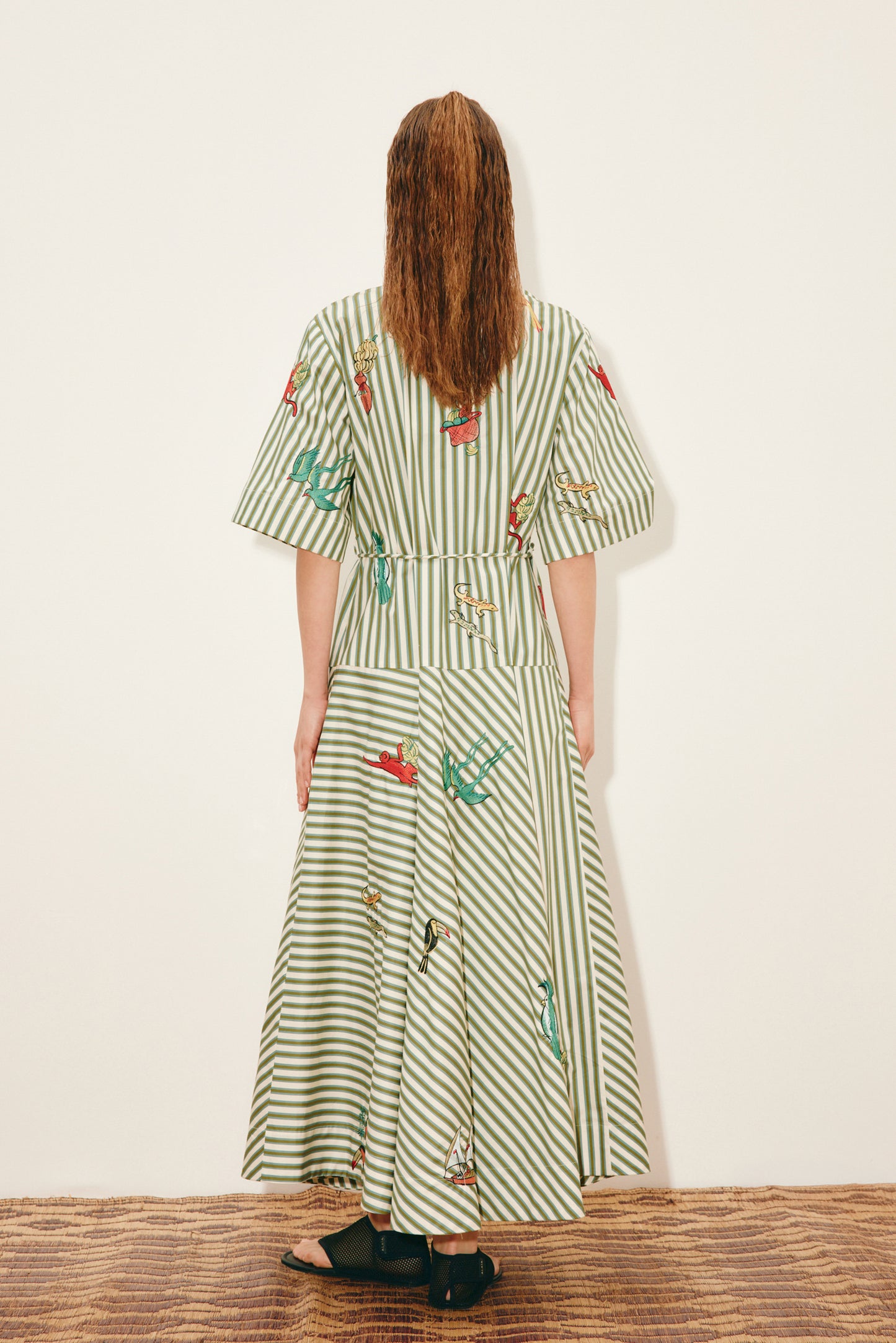 Bisou Embroidered Shirtdress - FINAL SALE