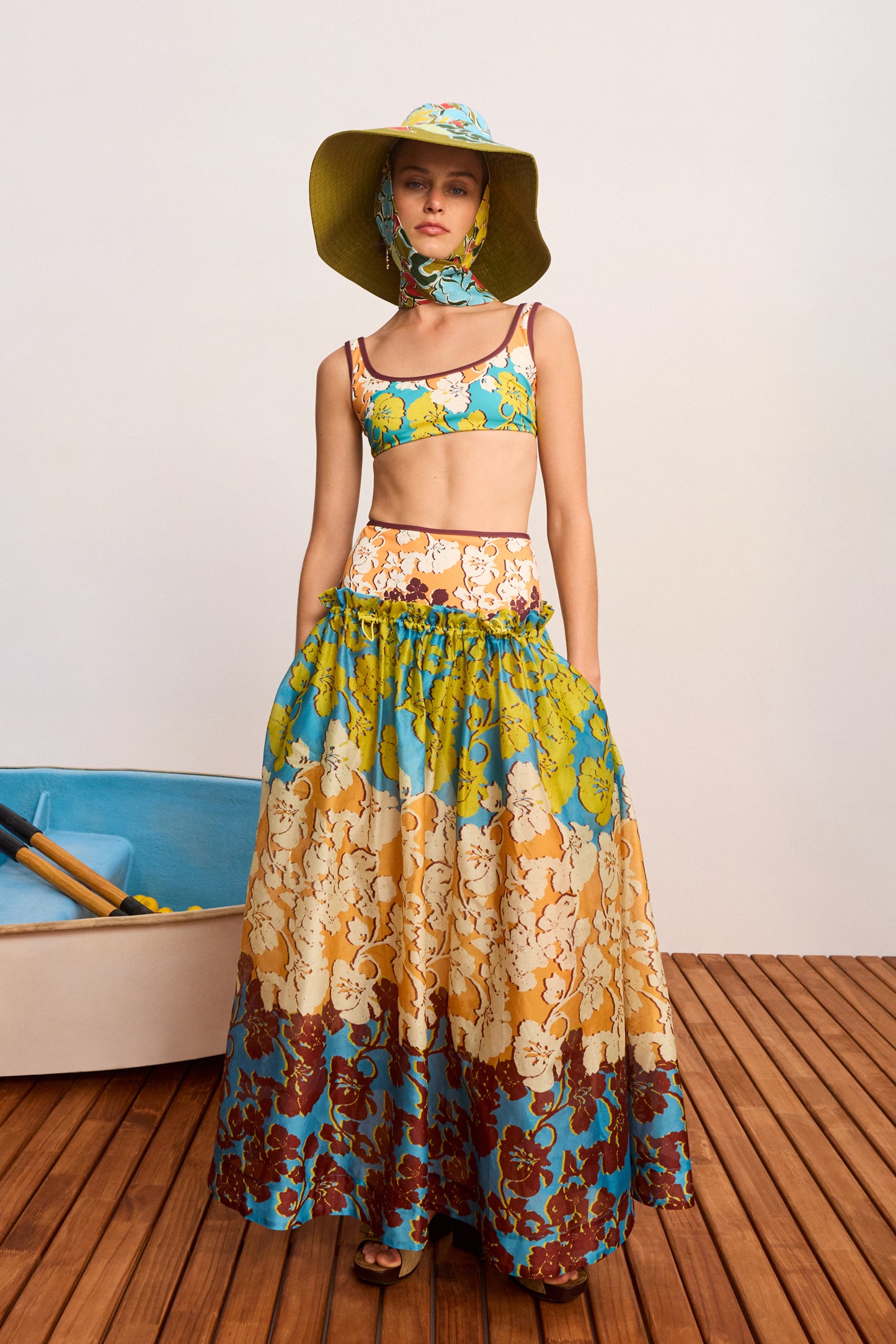 Splice Midi Skirt
