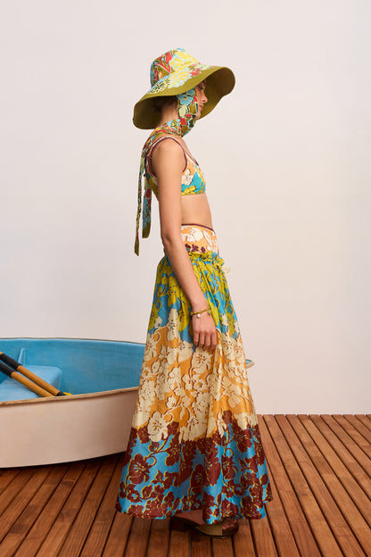 Splice Midi Skirt