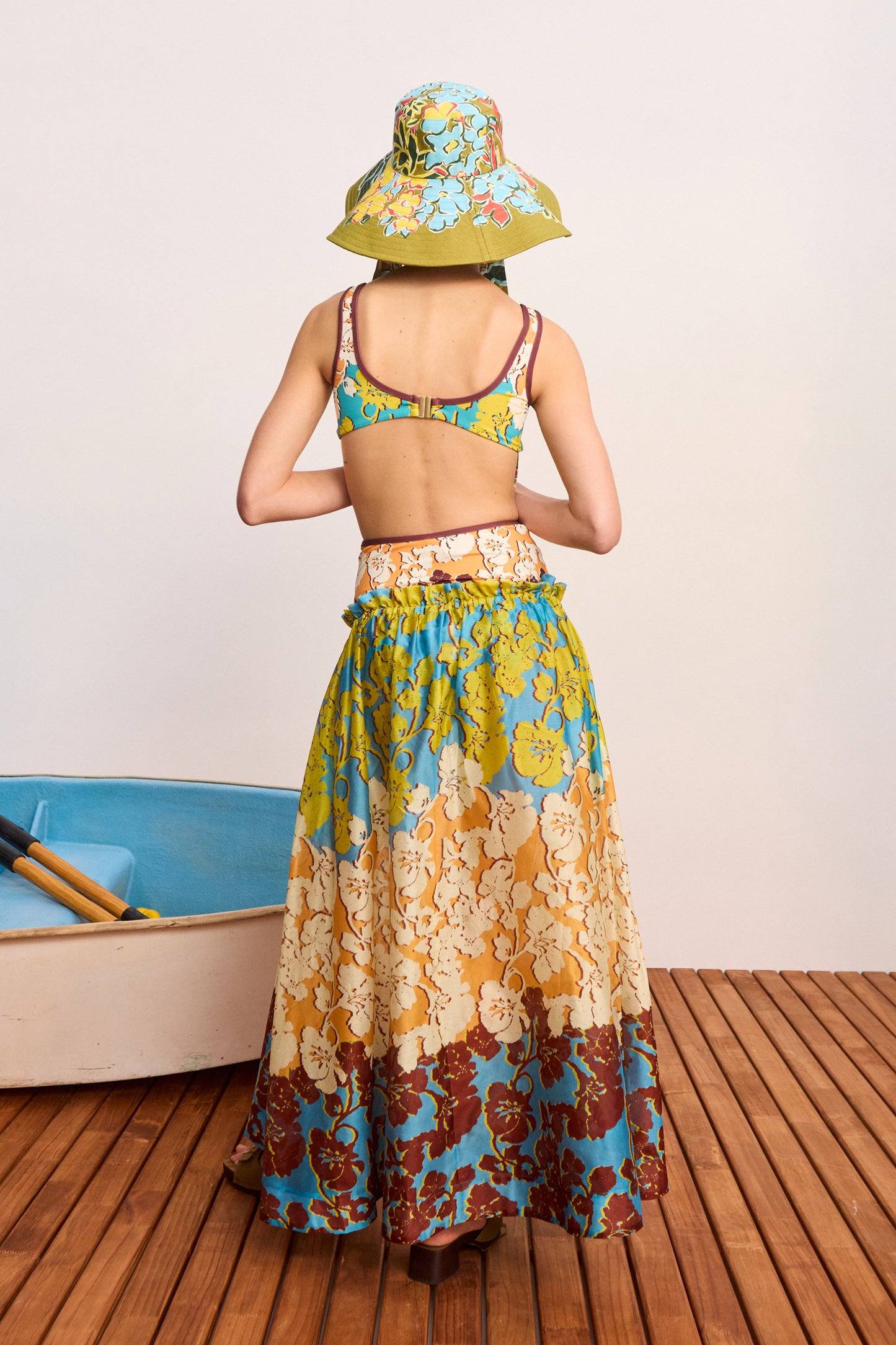 Splice Midi Skirt