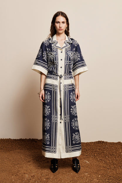 Banderra Linen Shirtdress