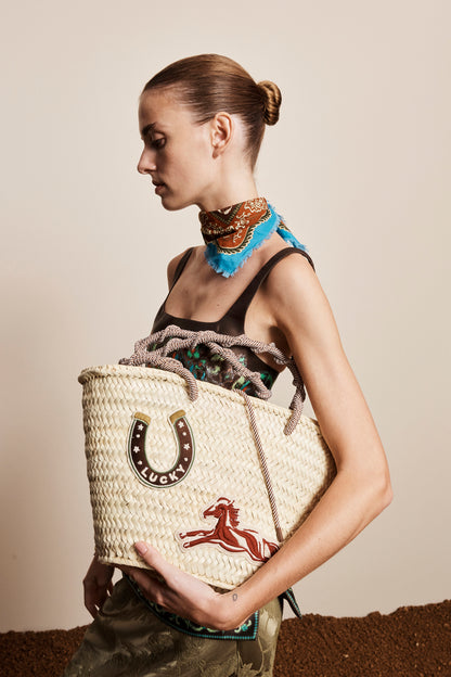 Ace Midi Macrame Basket Bag