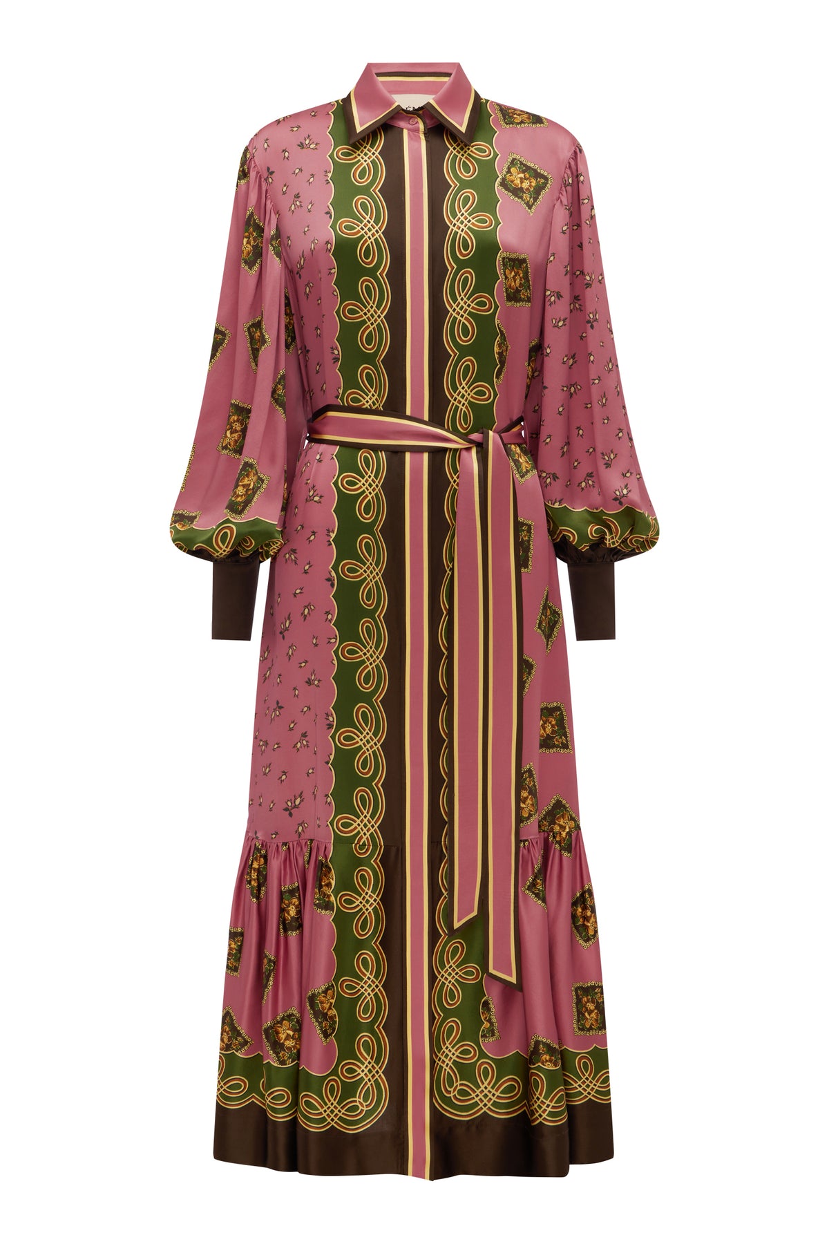 Lacey Silk Shirtdress