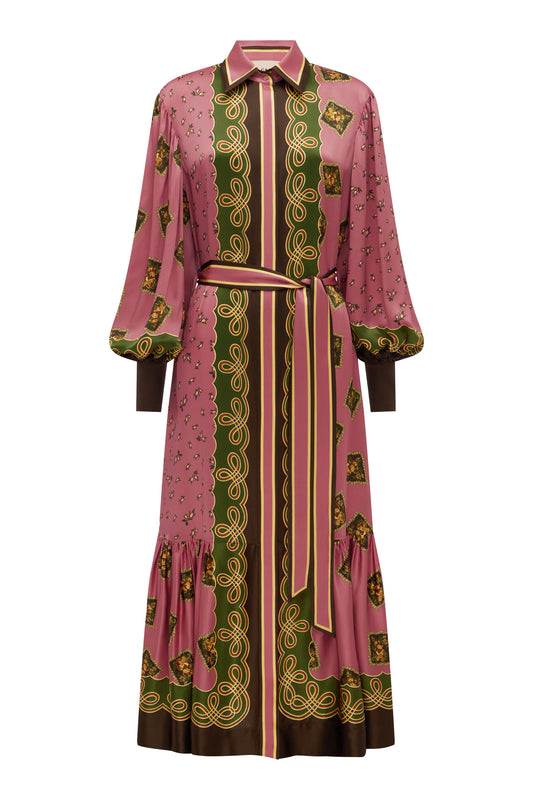 Lacey Silk Shirtdress