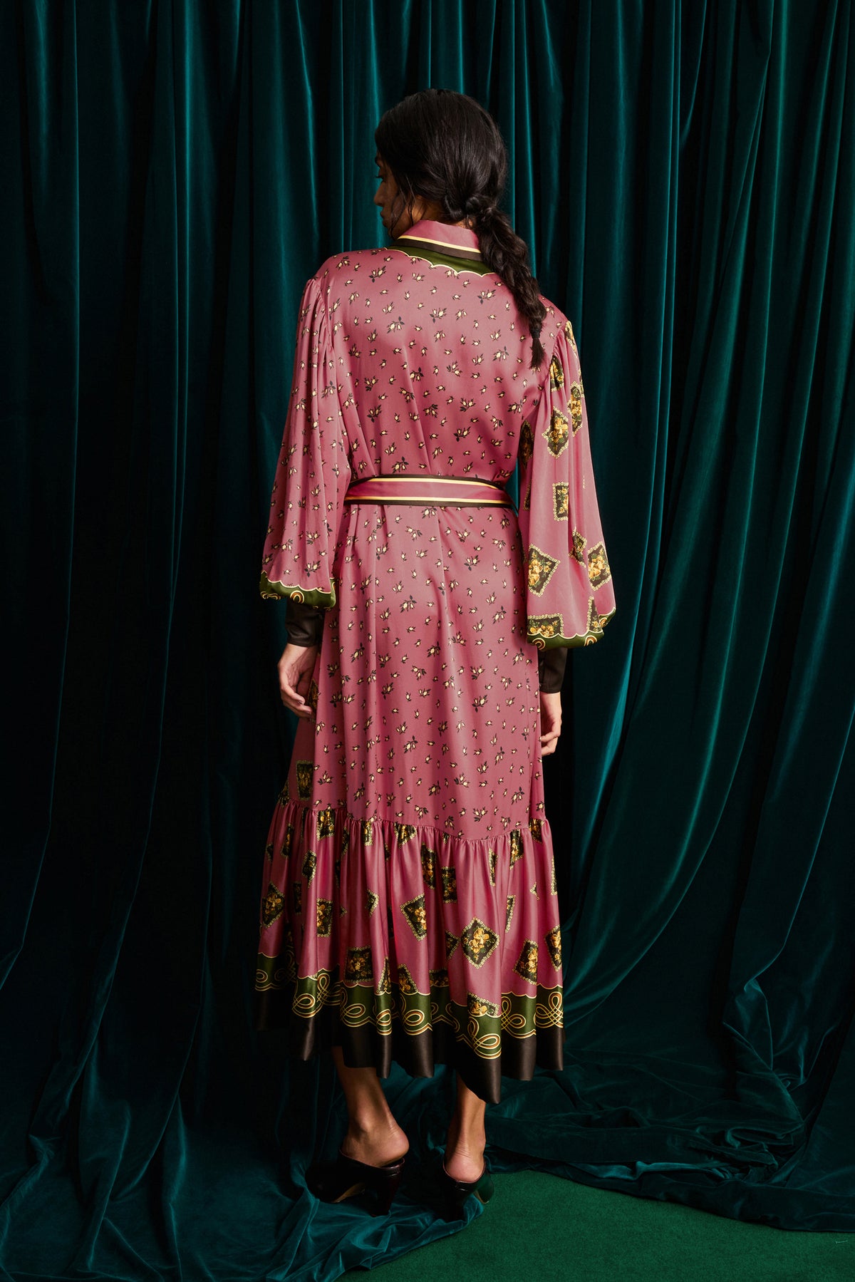 Lacey Silk Shirtdress