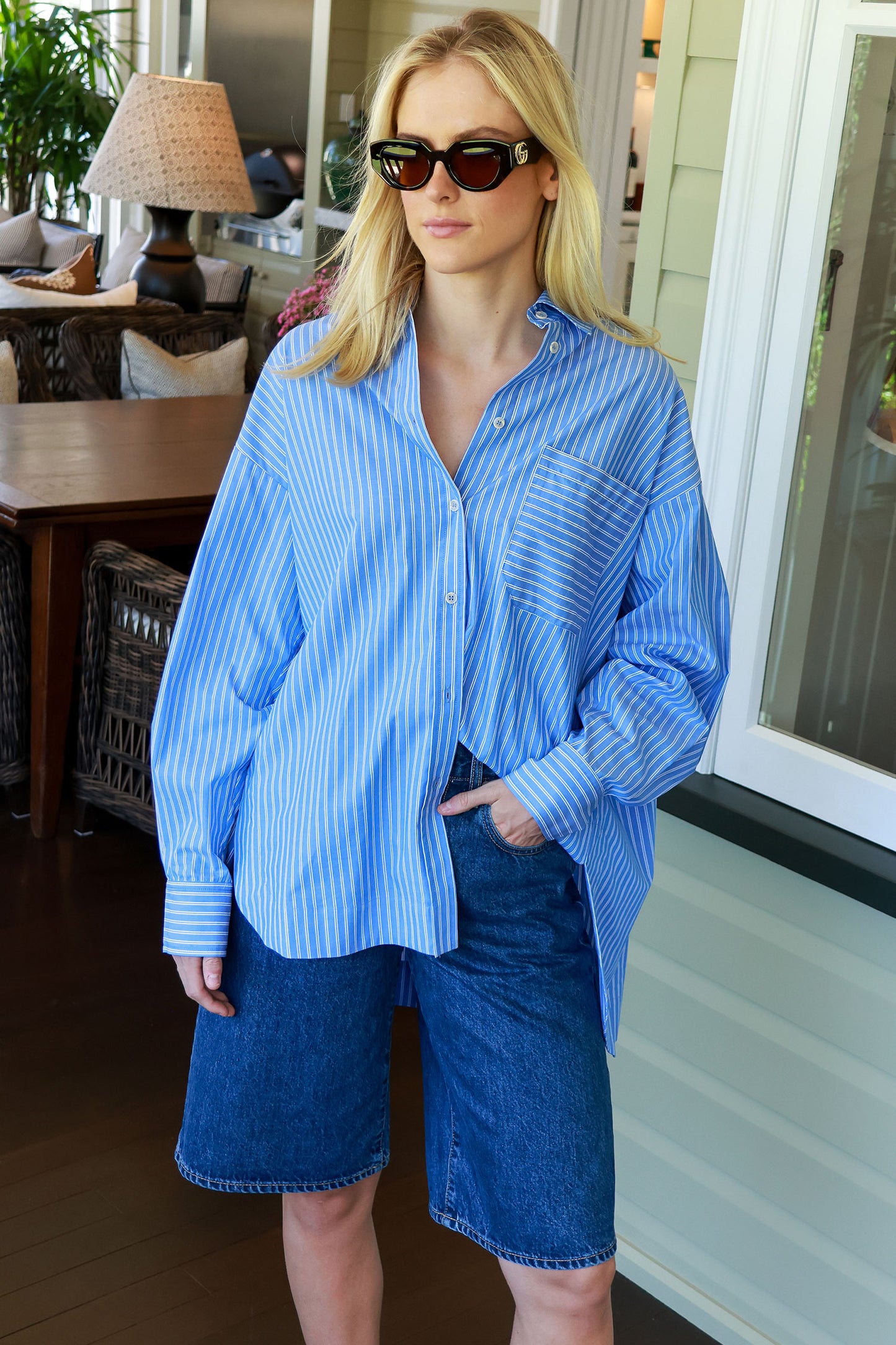 Aldea Oversized Button Down Shirt