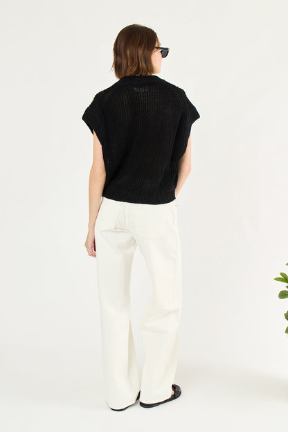 Oliva Linen Vest