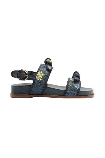 Grosgrain Raffia Sport Sandal