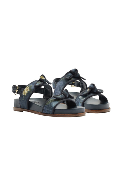 Grosgrain Raffia Sport Sandal