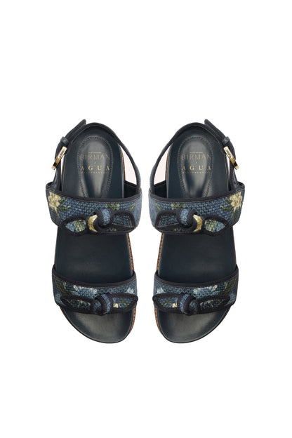 Grosgrain Raffia Sport Sandal