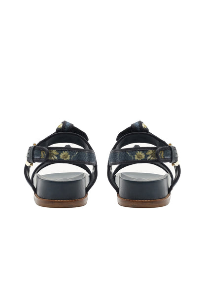 Grosgrain Raffia Sport Sandal