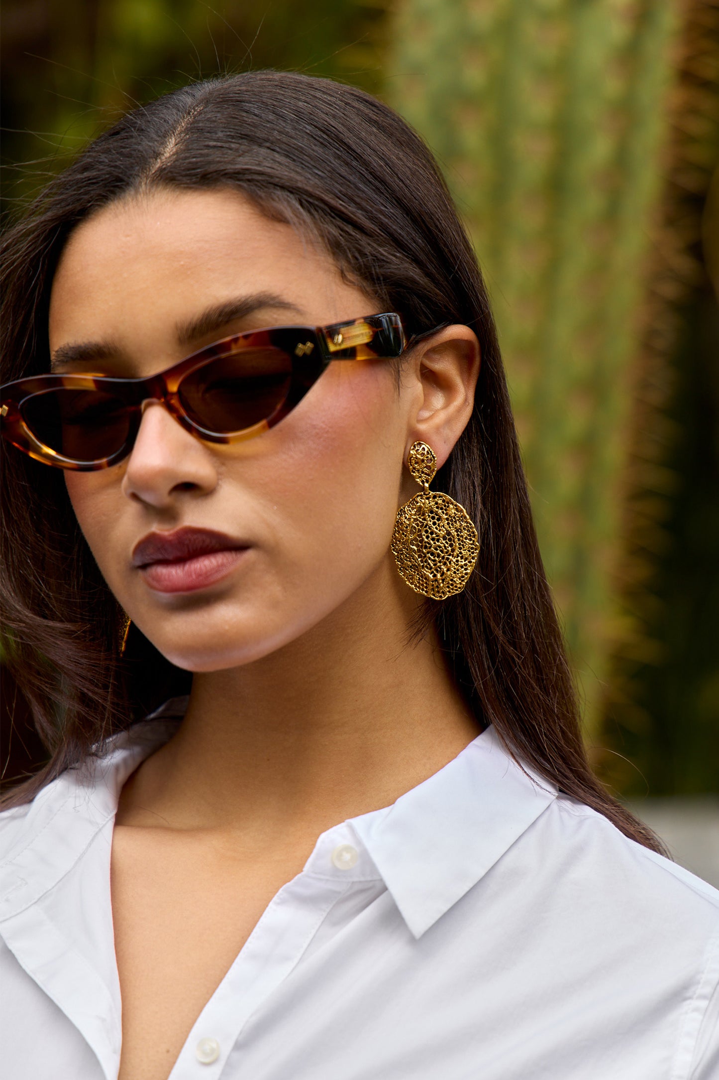 Vintage Lace Clip Earrings