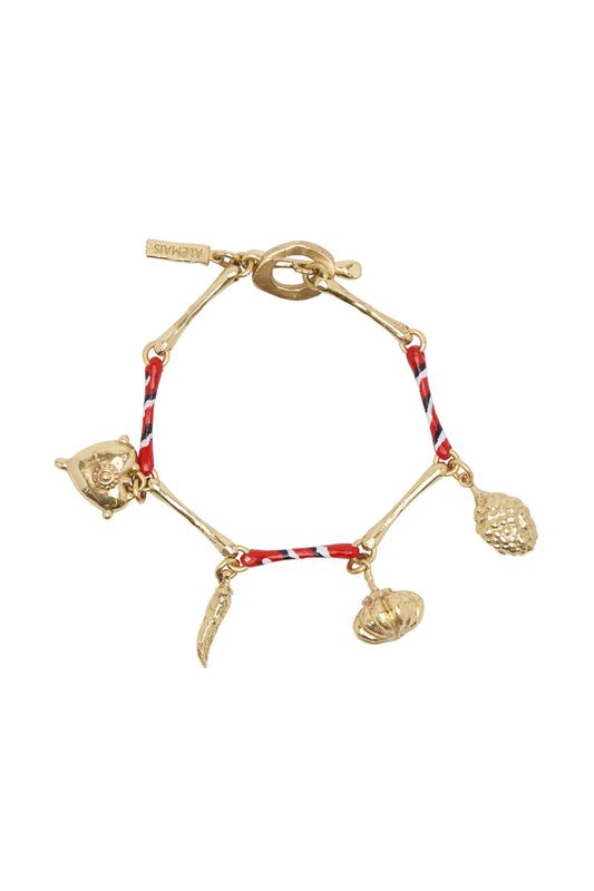 Tesori Roassa Stripe Charm Bracelet