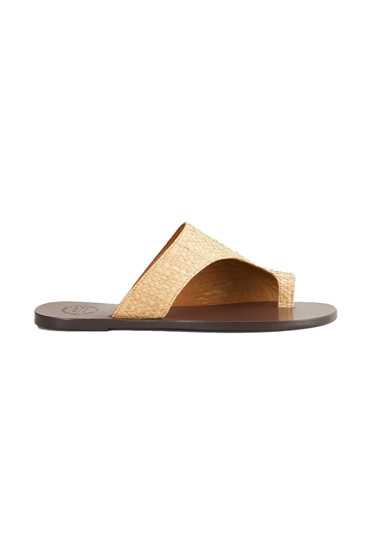 Rosa Raffia Cutout Slides