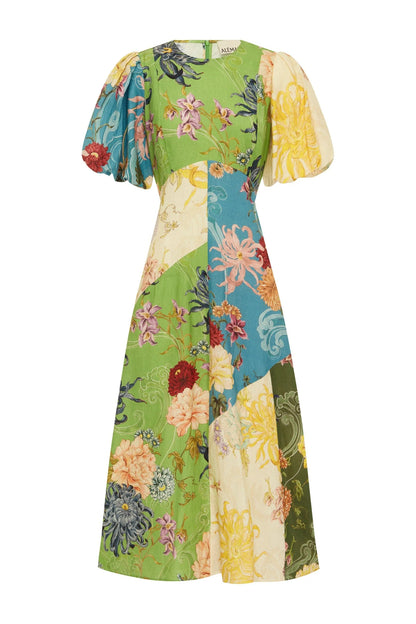 Avery Spliced Midi Dress