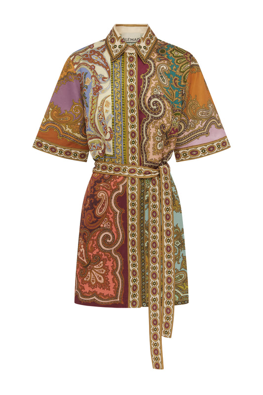 Clemenza Spliced Mini Dress