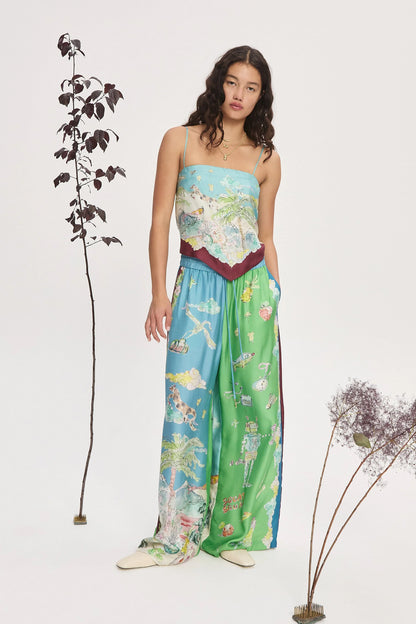 Daria Silk Scarf Top