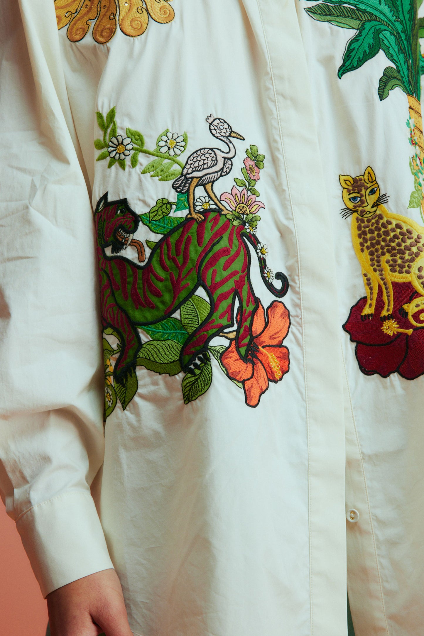 Tiger Embroidered Shirt