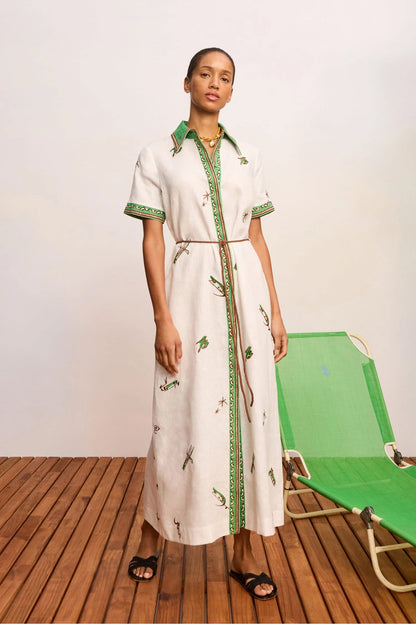 Wanda Embroidered Shirtdress