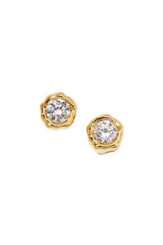 Asterales Molten Stud Earrings