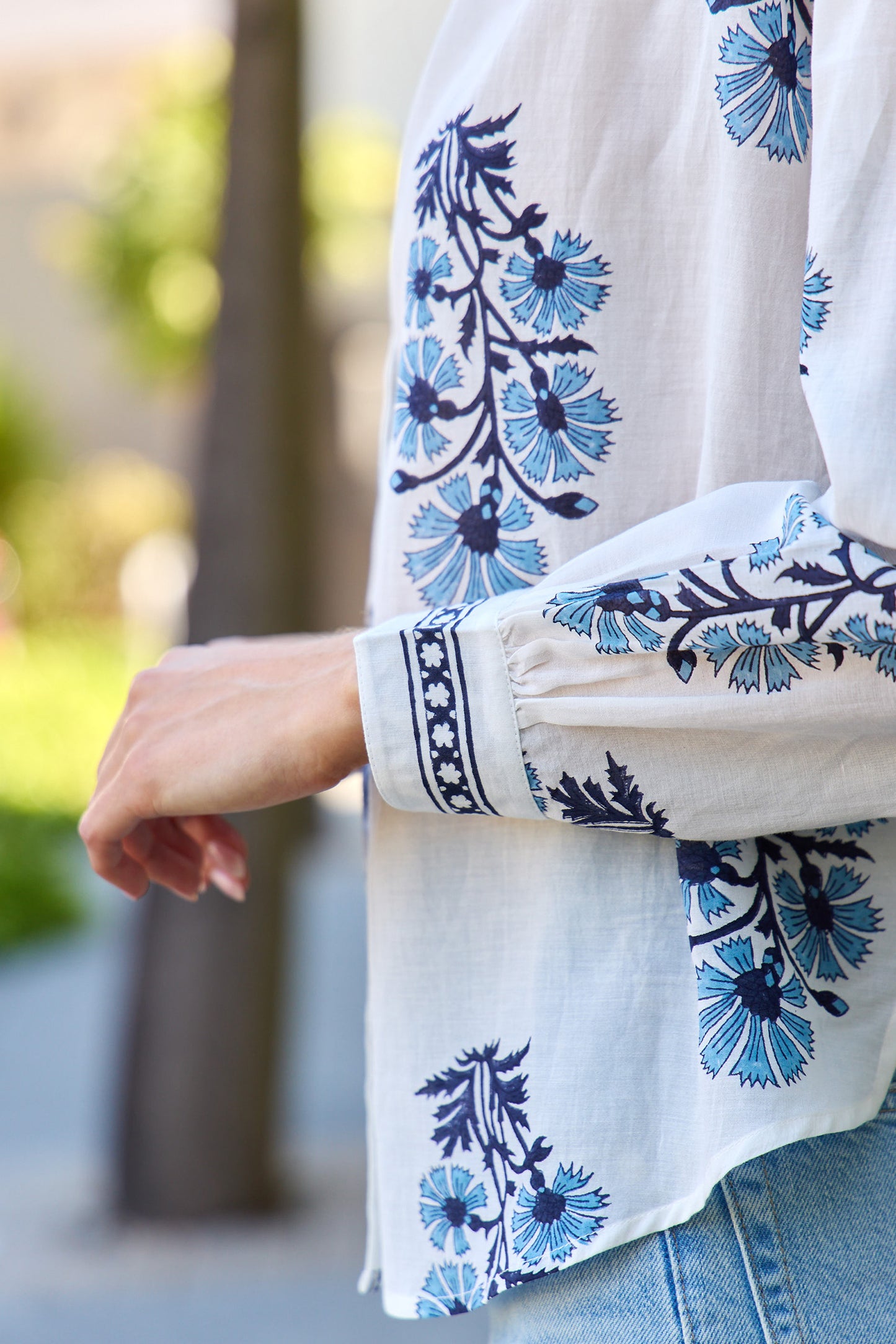 Kiki Aqua Bloom Shirt