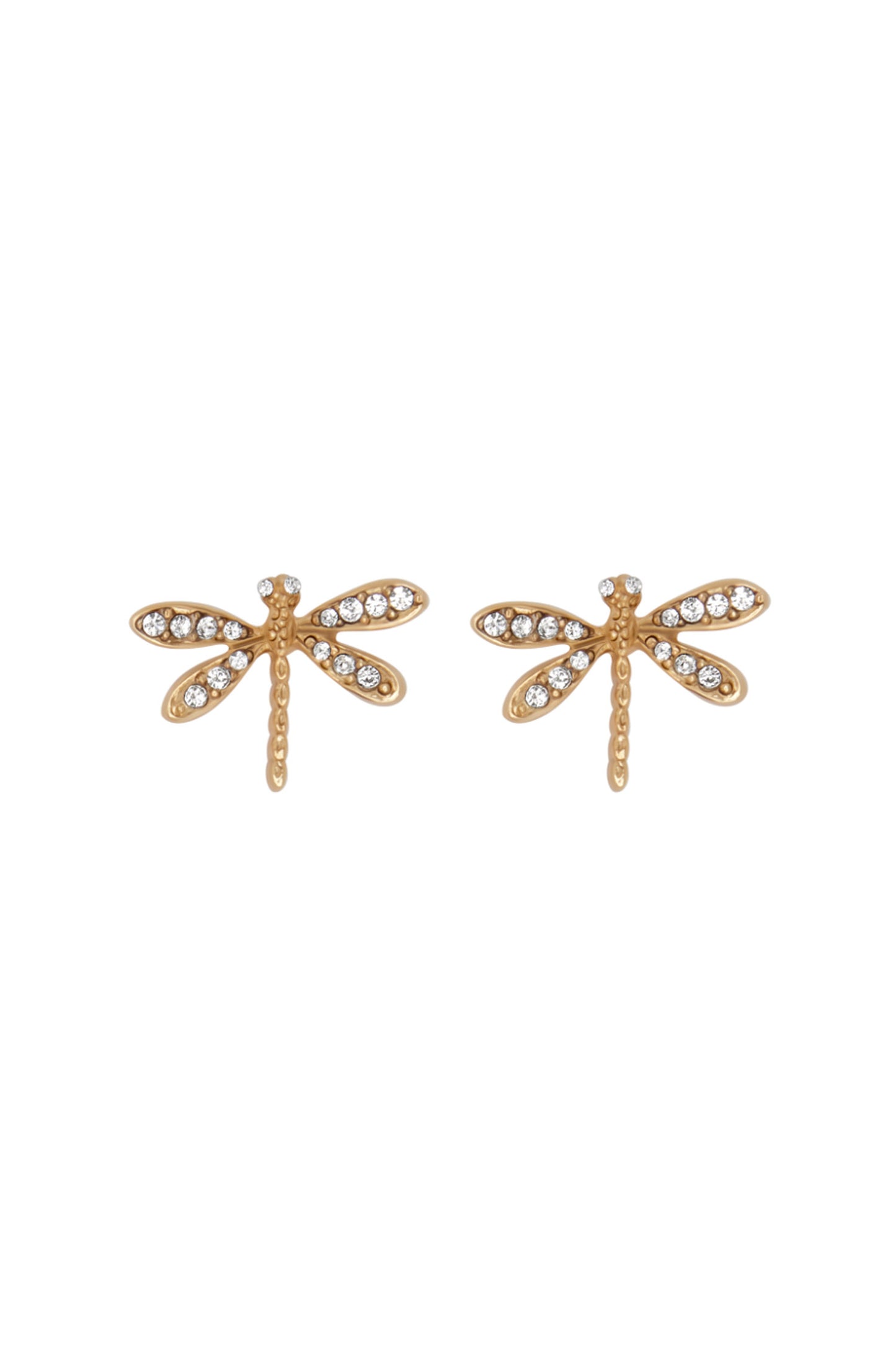 Crystal Dragonfly Stud Earring