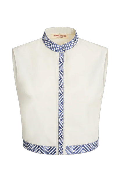 Andorra Iris Embroidery Top