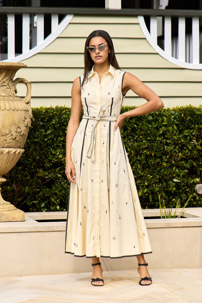 Miralda Byzantine Embroidered Dress