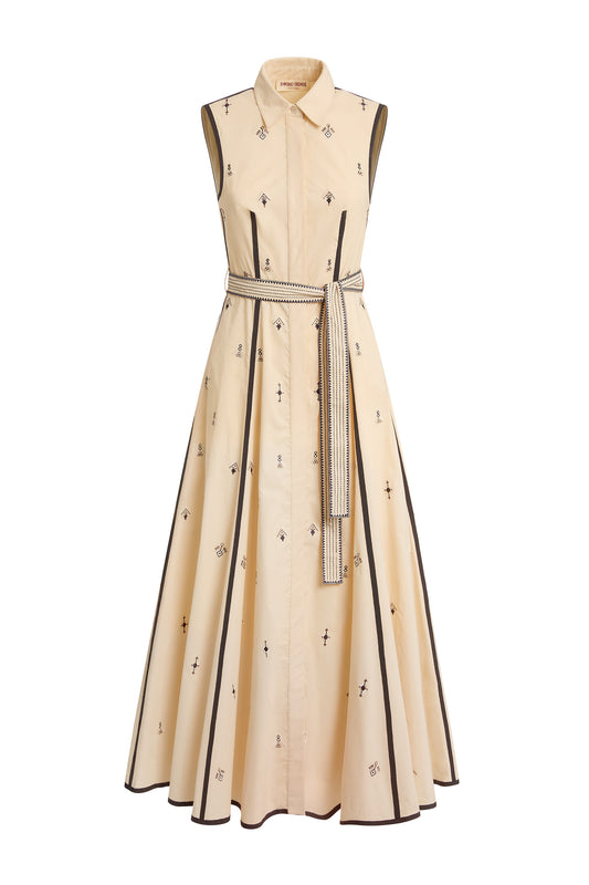 Miralda Byzantine Embroidered Dress