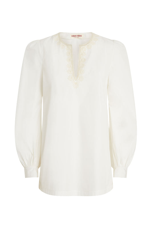 Vera Palm Embroidery Shirt