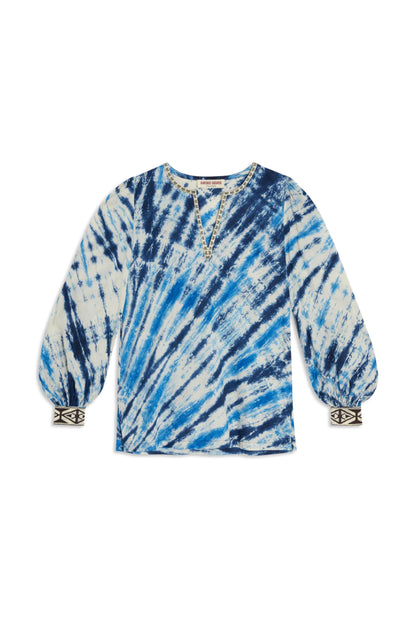 Vera Tie Dye Embroidery Shirt