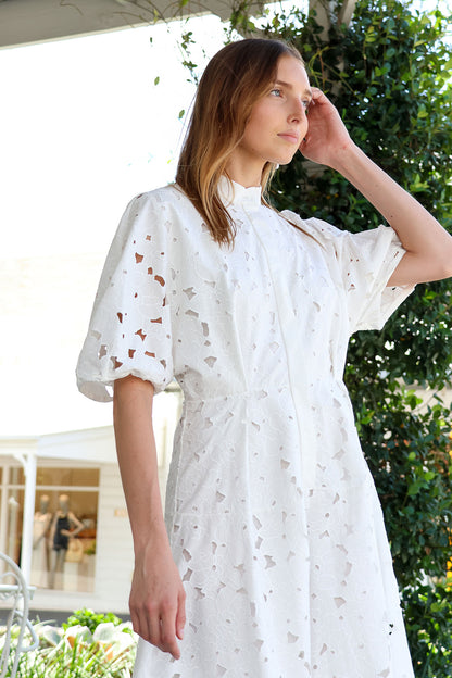 Short Sleeve Midi Shirt Dress