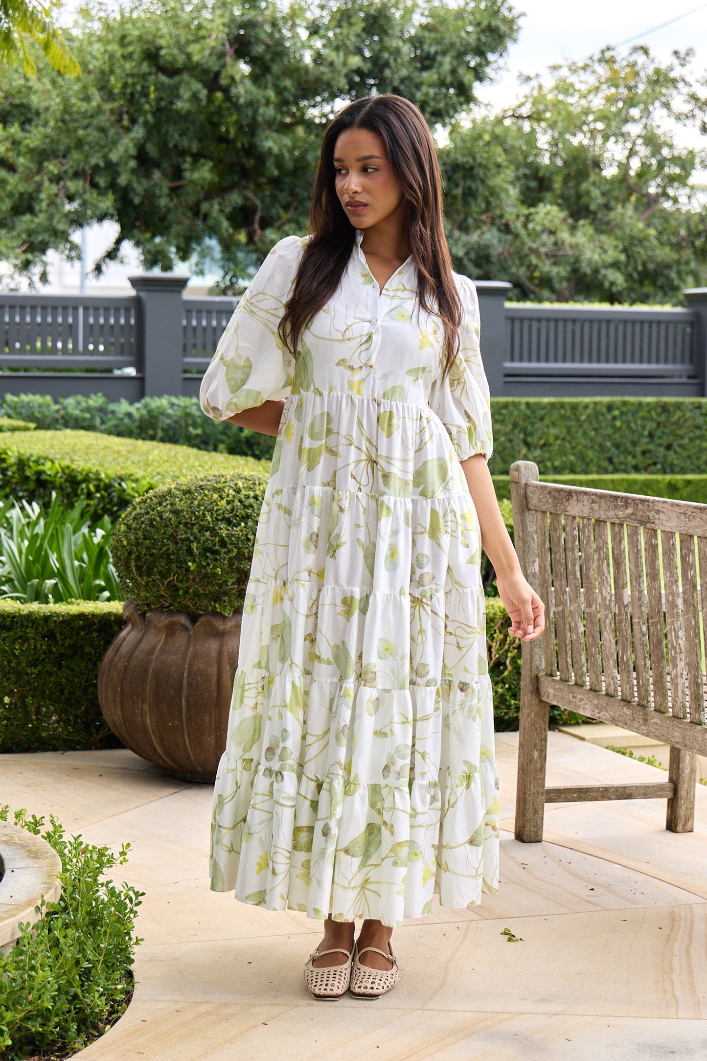 Short Sleeve Midi Dress