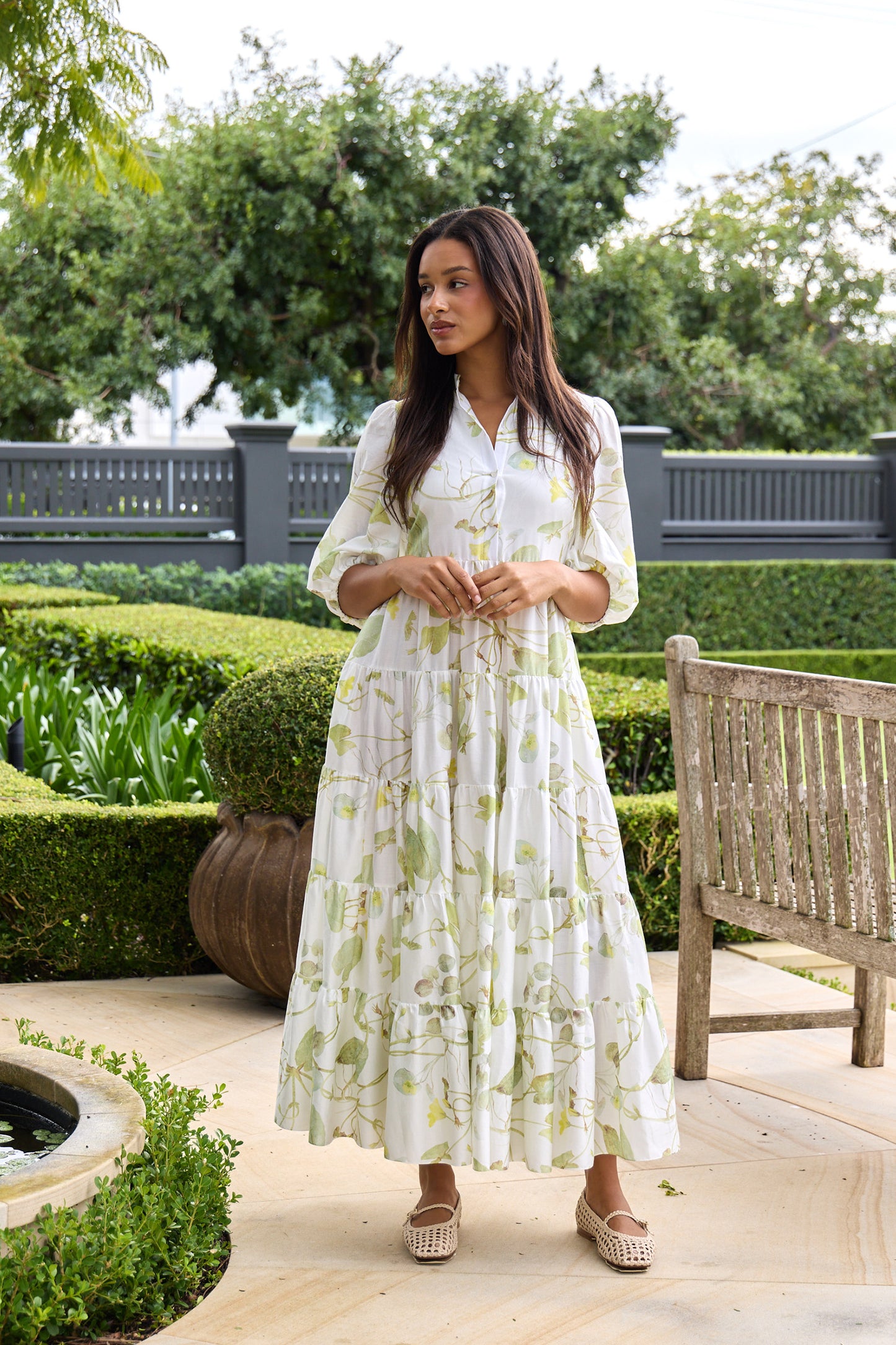 Short Sleeve Midi Dress