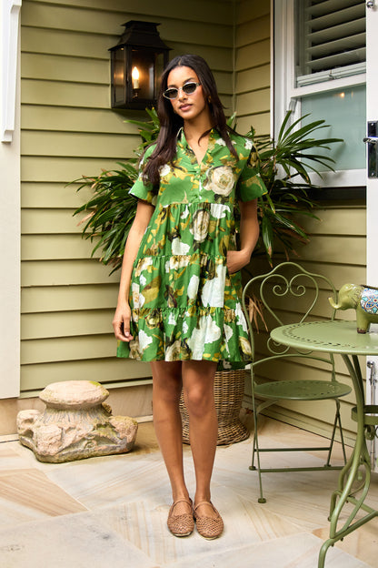 Short Sleeve Mini Shirt Dress
